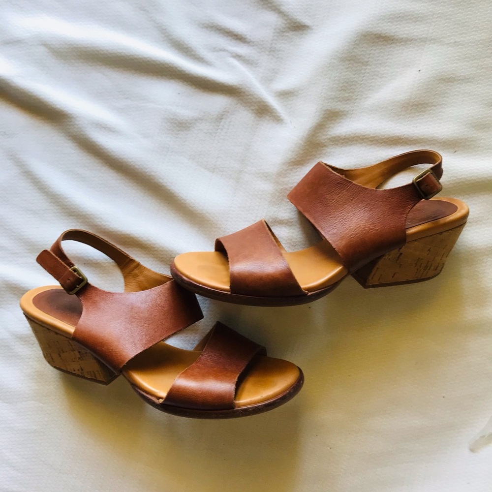 Kork-ease Brown Leather Women's Sandals